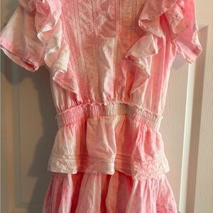 LoveShackFancy Pink Lace Dress